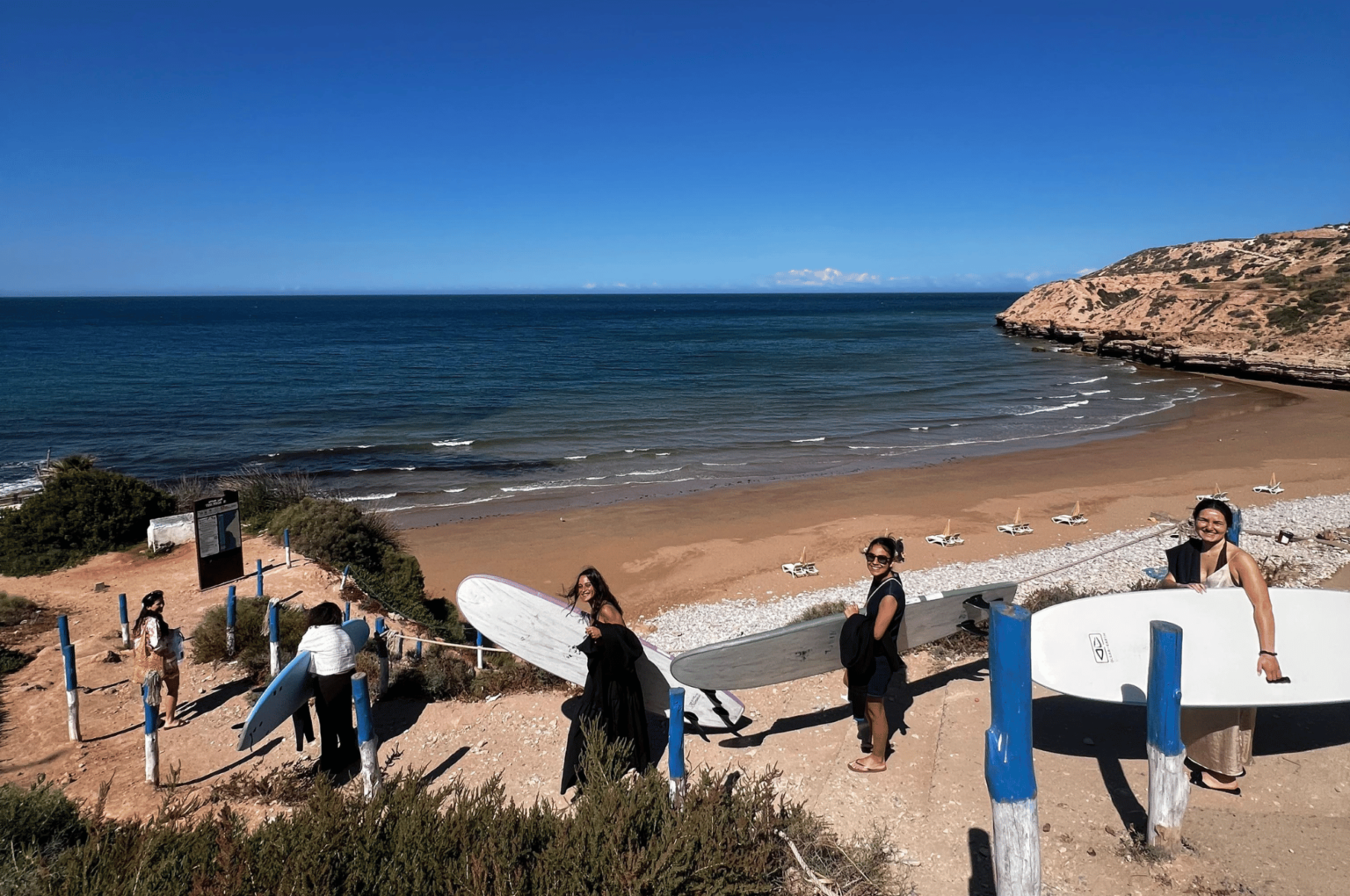 Surfing in Taghazout at La Source Beach
