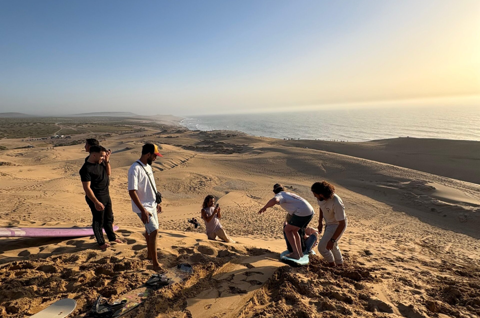 Sandboarding near Taghazout at the Timlalin Dunes near Tamri.png