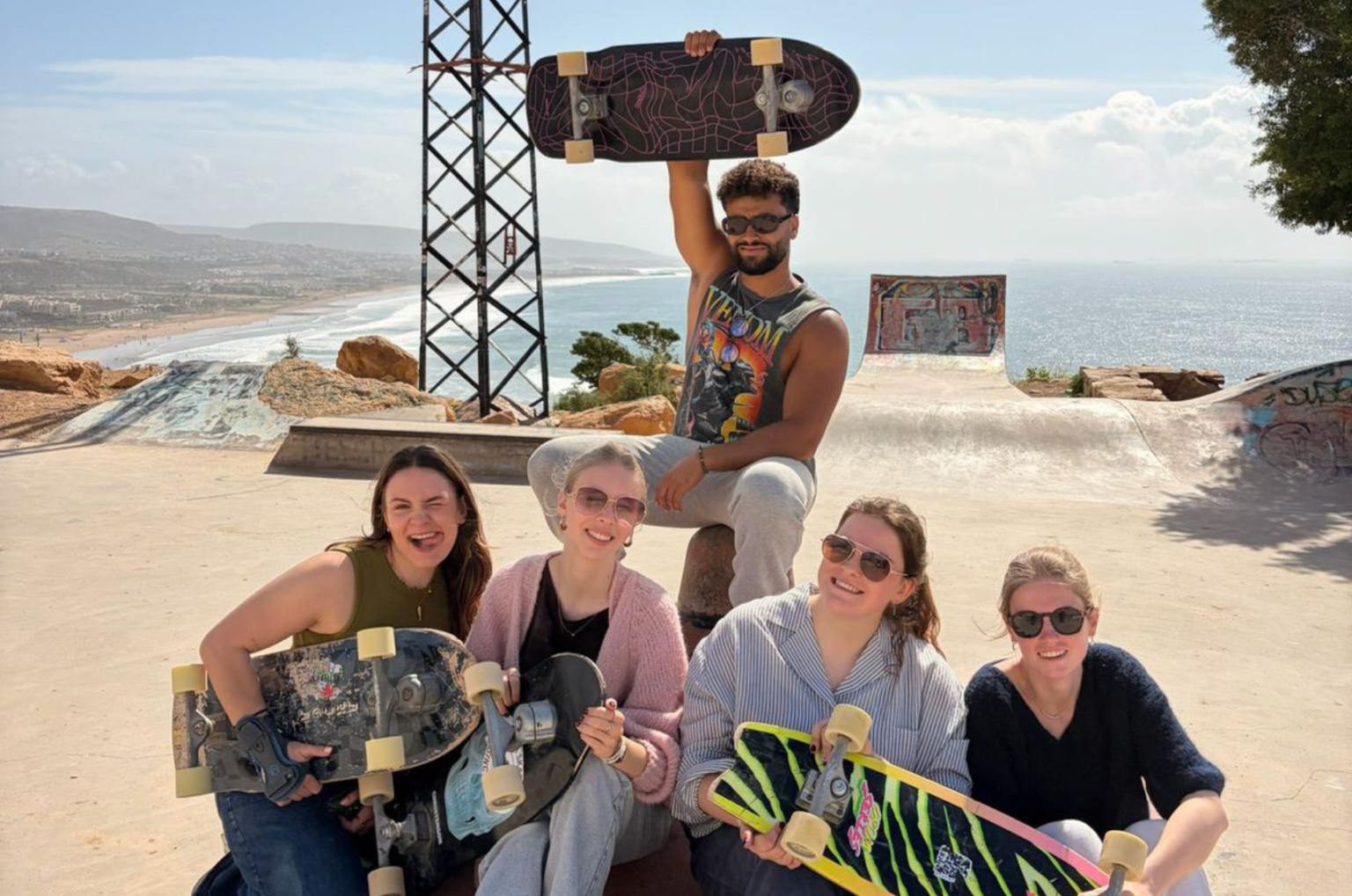 Skateboarding in Taghazout at the iconic Skatepark Taghazout.png