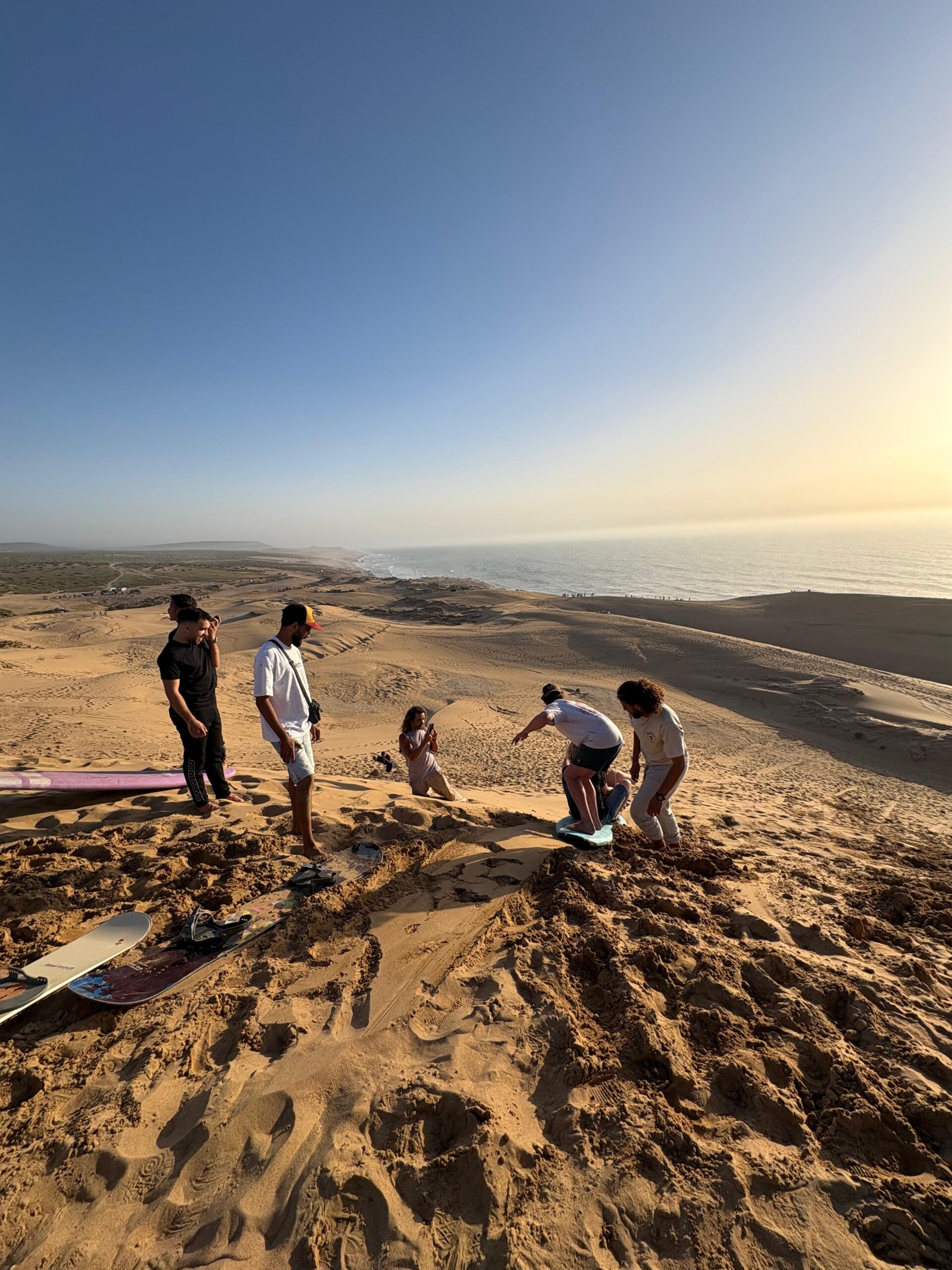 Sunset sandboarding in Taghazout dunes - is sandboarding in Taghazout worth it?
