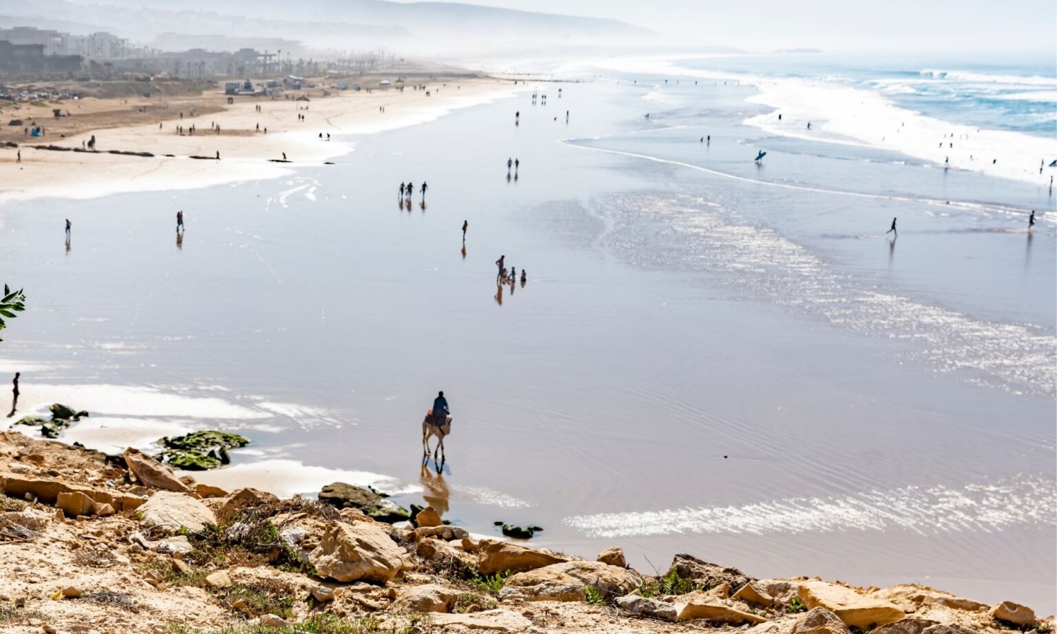 Warm Atlantic water near Taghazout in summer